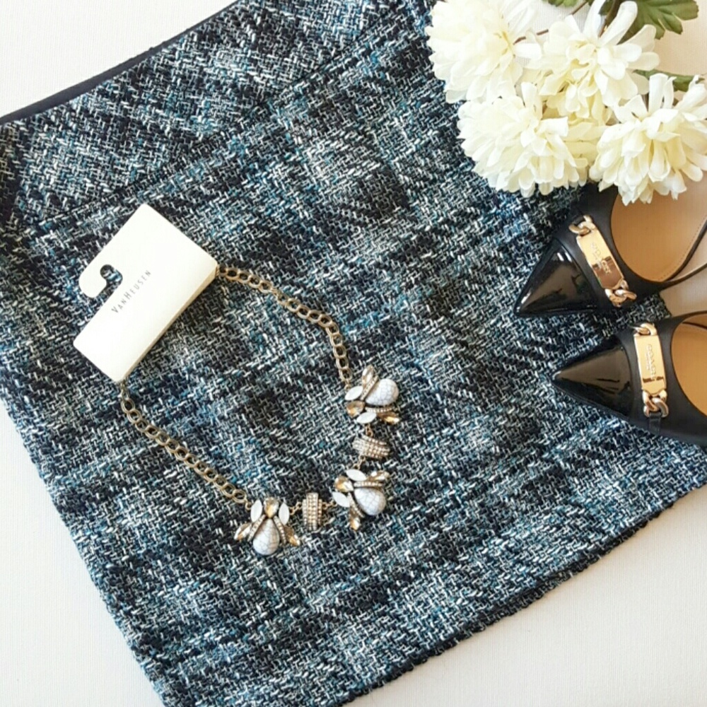 🚫SOLD!🚫 NWT LOFT | Tweed Boucle Skirt - Picture 1 of 4