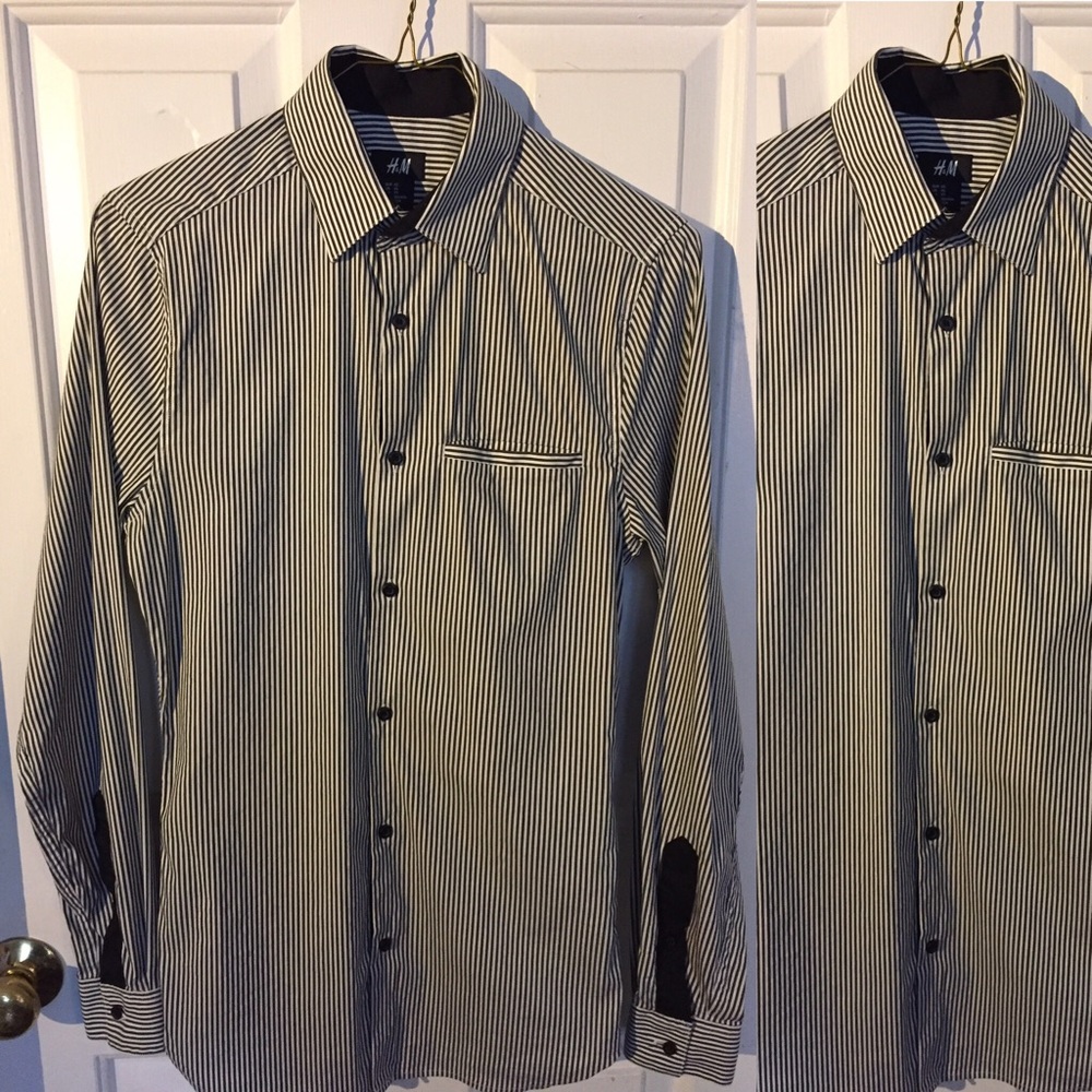 Pin-striped Button-down Shirt
