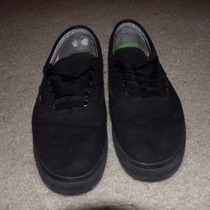 All Black Low-Top Vans