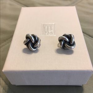 James Avery Original Lovers Knot Ear Posts / Studs