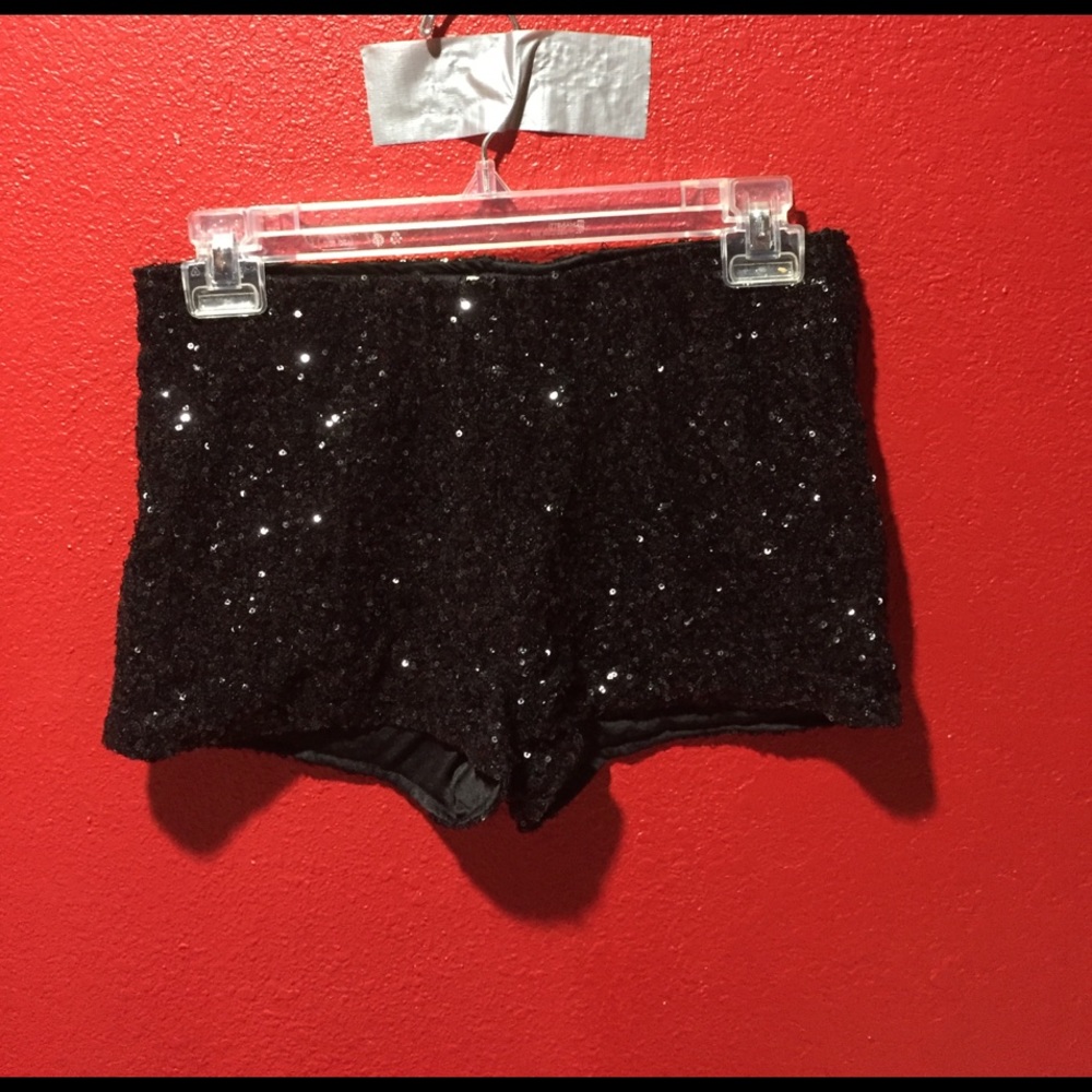 Sequined shorts