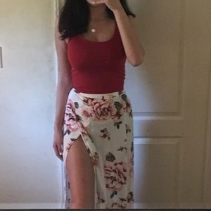 Floral Maxi Beach Skirt 🌺✨