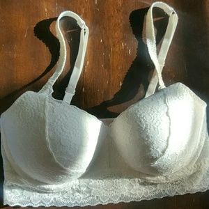 White Victoria's Secret PINK Lace Bralette