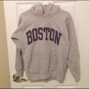 Boston gray hoodie