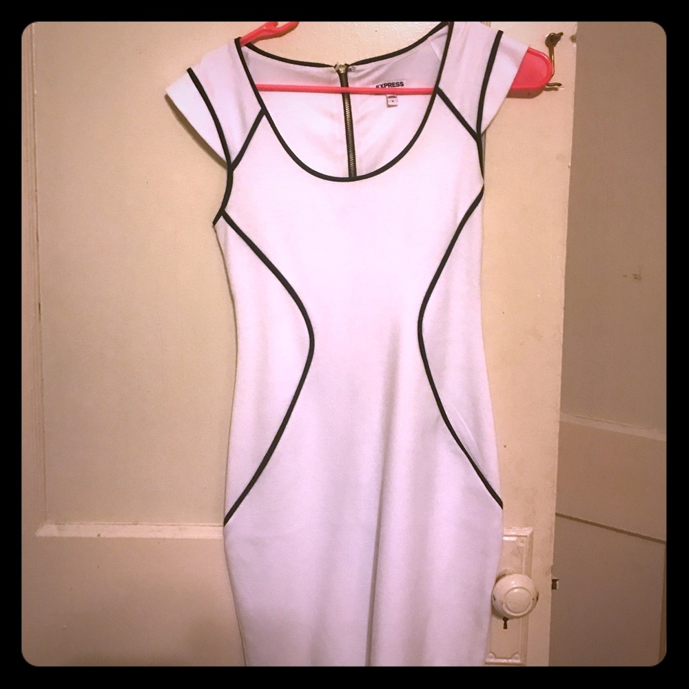 Super swanky white Express dress, size 0!