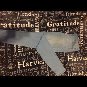 Blue spice skinny jeans