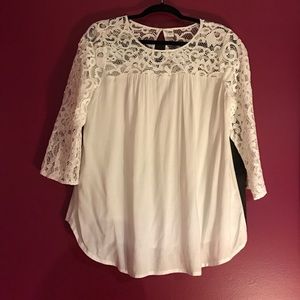 White lace top