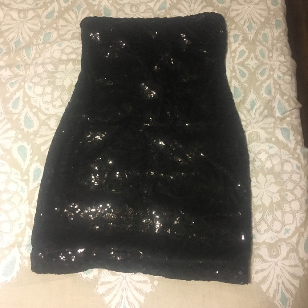 ♠️Strapless "sequin" dress