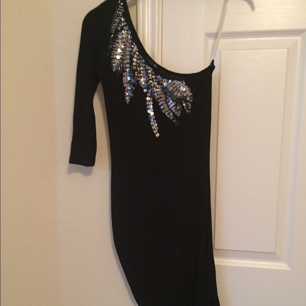 Forever21 black sequin dress