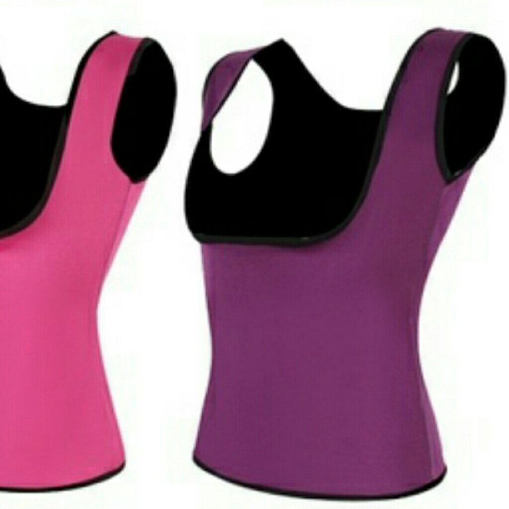 Neoprene sweat vest purple large