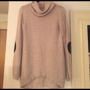 Evolution by Cyrus Abbot Crew Elbow Patch Sweater