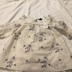 Gap fairy print dress in cream.