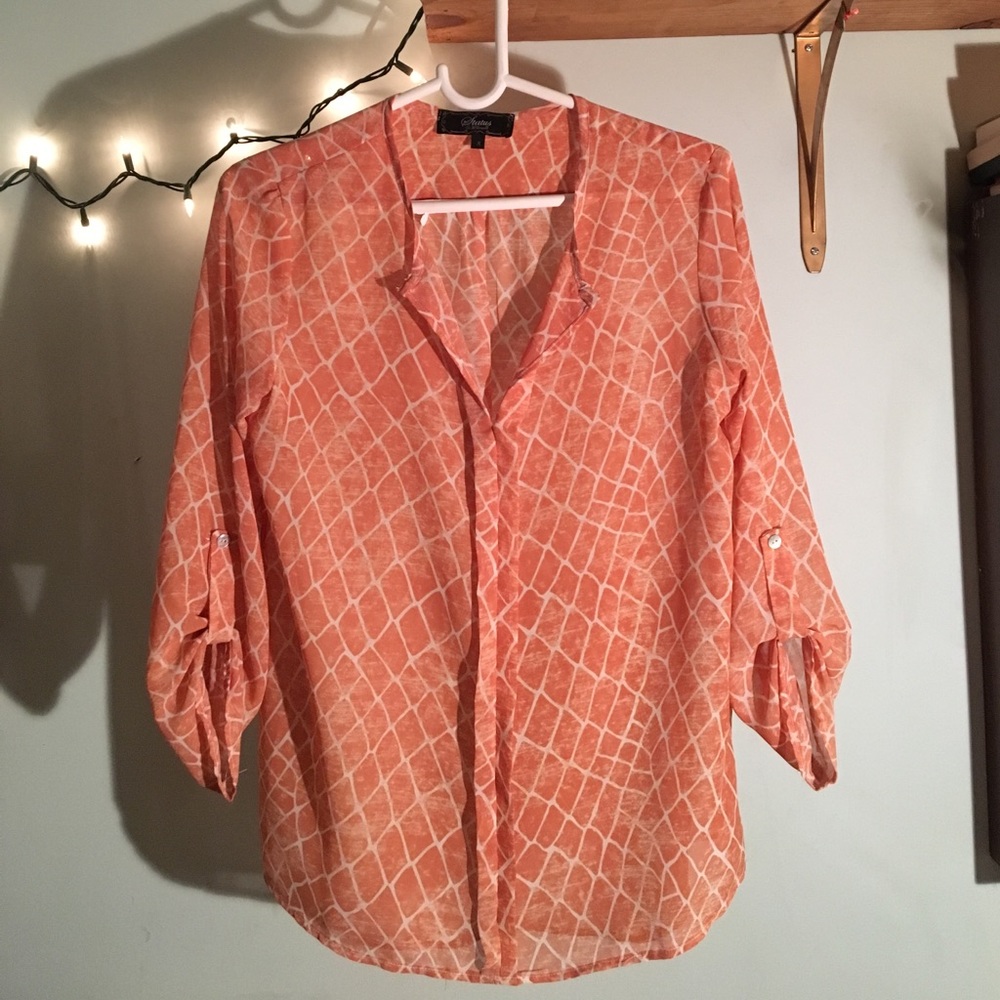 Peach blouse