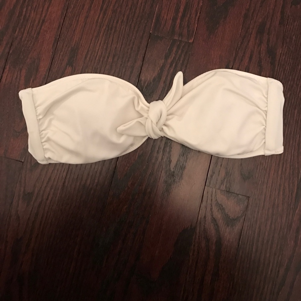 Victoria secret bandeau style white bikini top