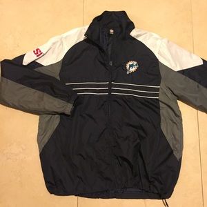 🐬Vintage Reebok Miami Dolphins Windbreaker 🏈