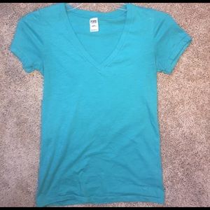 PINK t-shirt. Teal