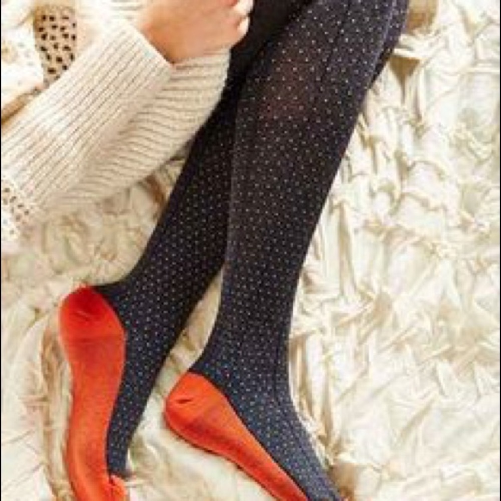 UO Polka Dot Colorblock Tights