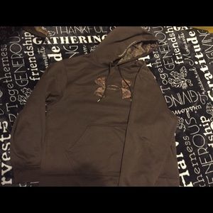 Brown under armour hoodie
