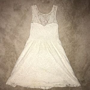 white lace dress