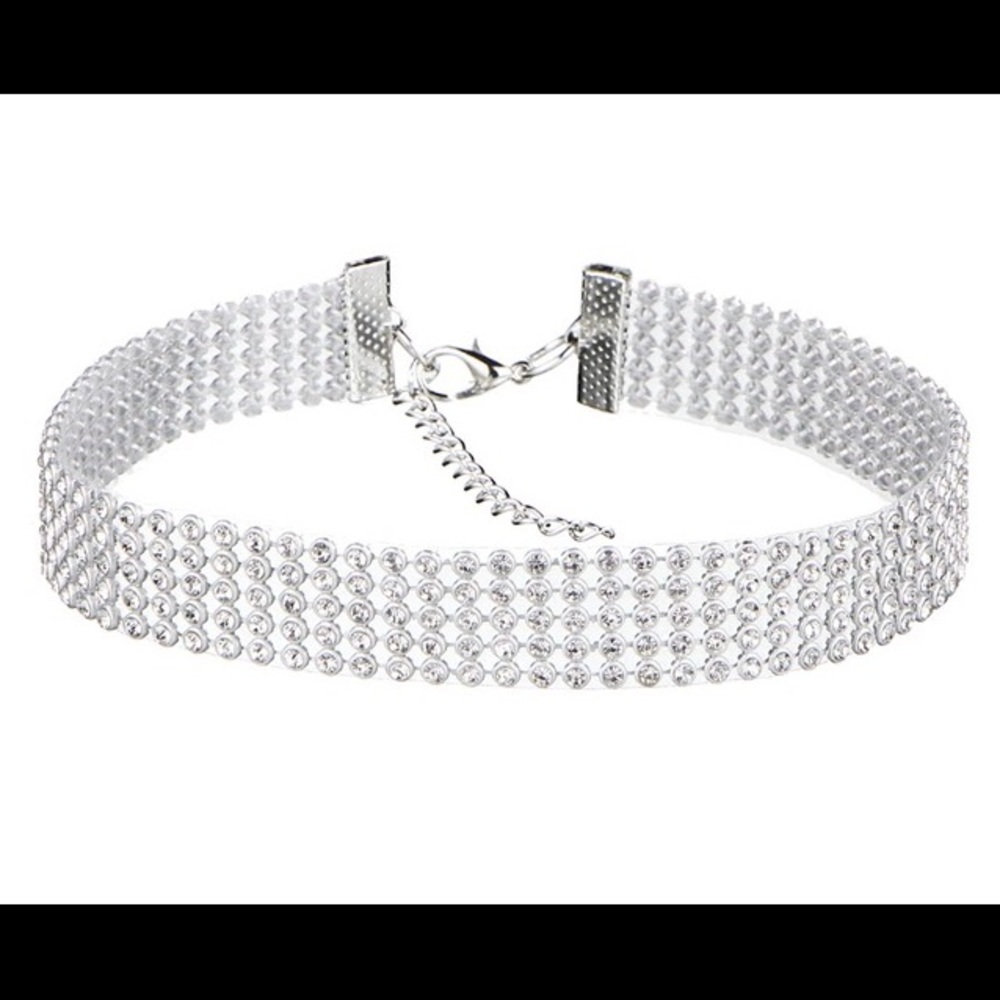 Rhinestone choker