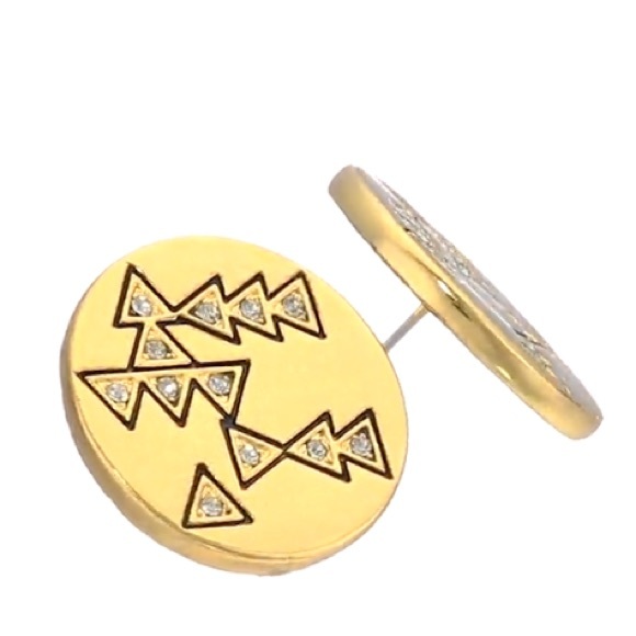 house of harlow // hieroglyphics stud earrings - Picture 3 of 4