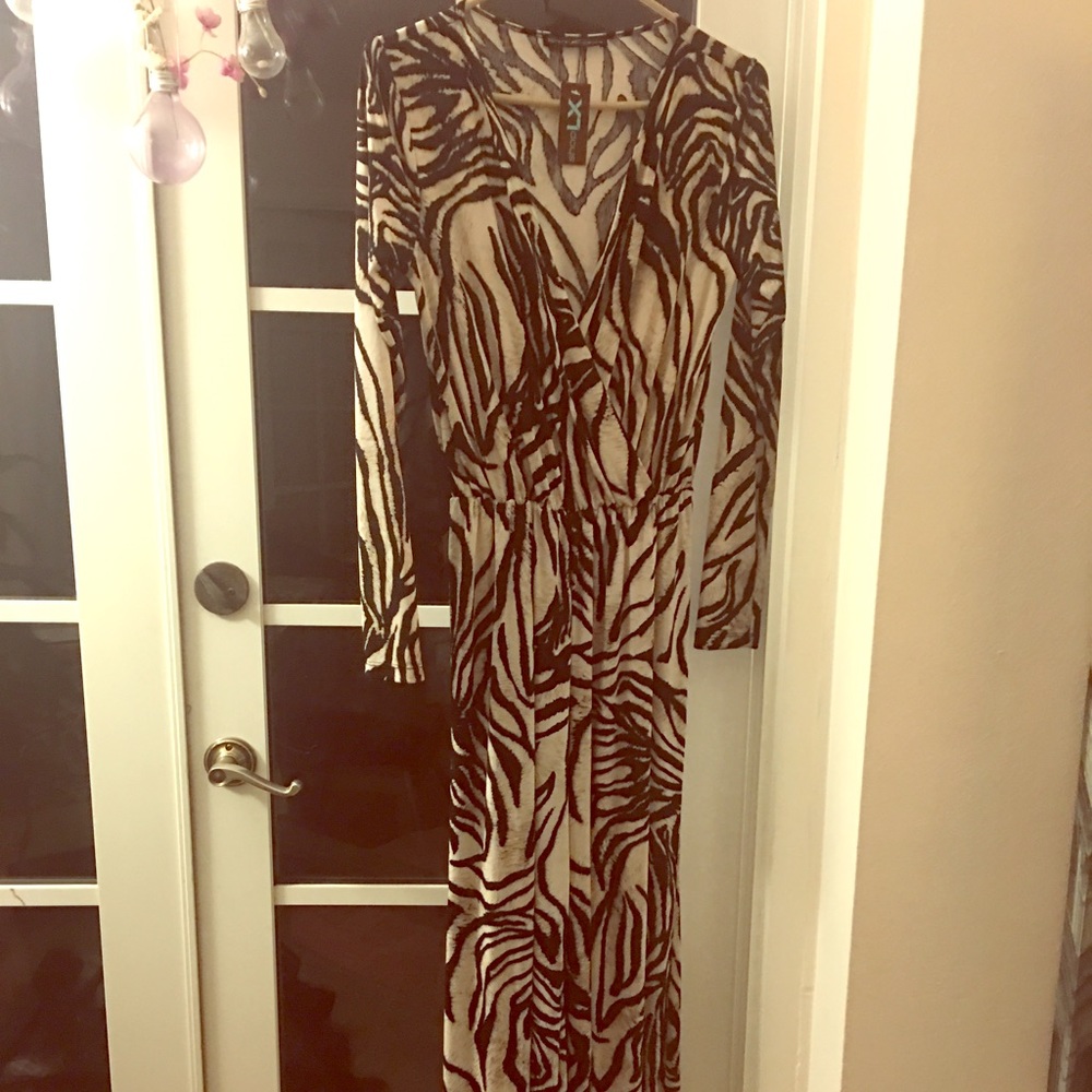 Long loose legged jumpsuit