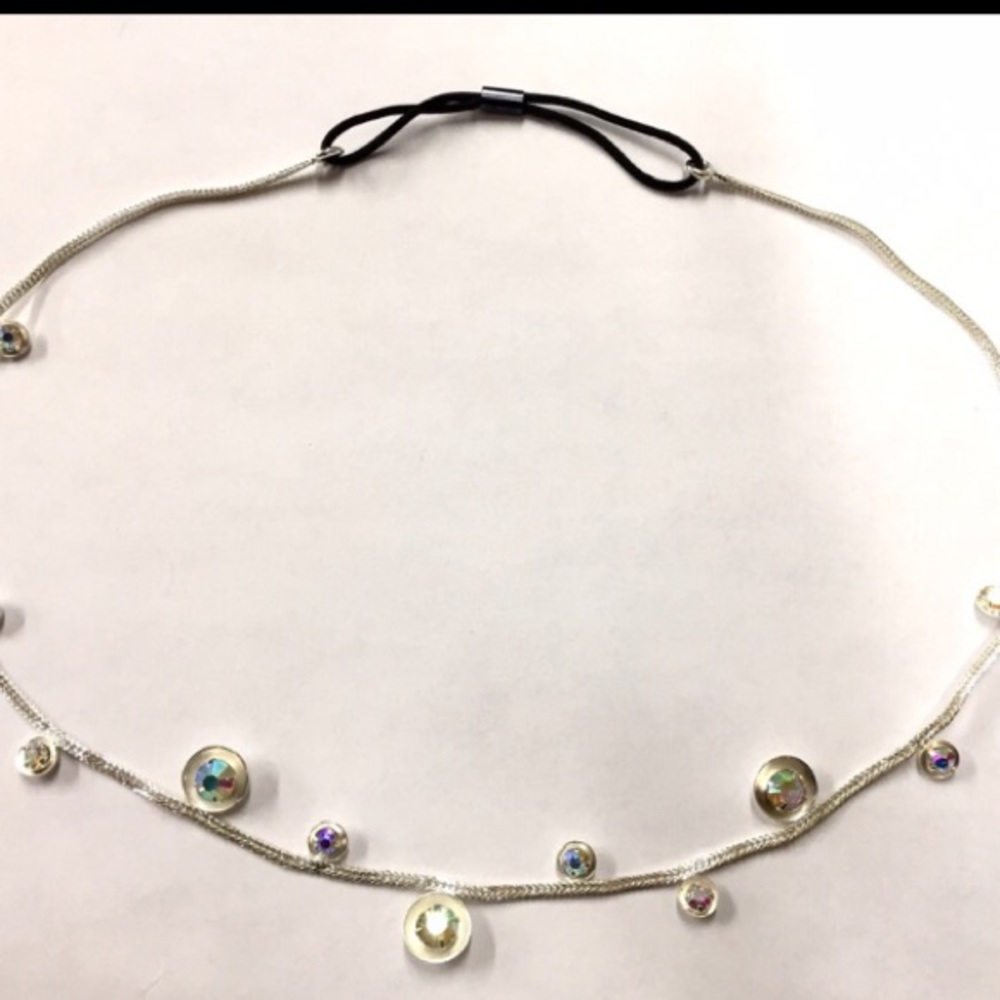Colette Malouf Headstrap in Silver
