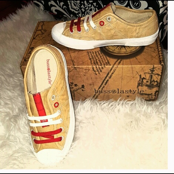 New Leather BUSSOLA 5 Beige Casual Sneaker Shoes - Picture 7 of 8