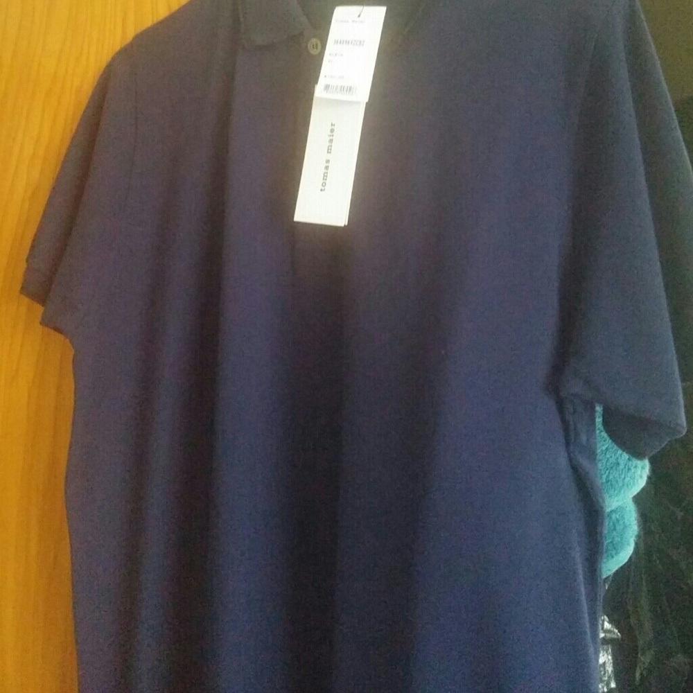New Polo Shirt short sleeve on royal blue
