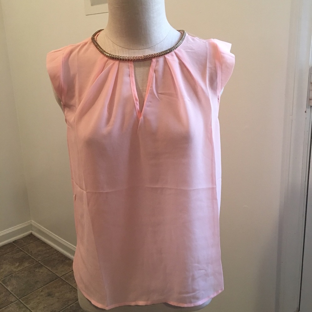 3/$18 Peach sheer top