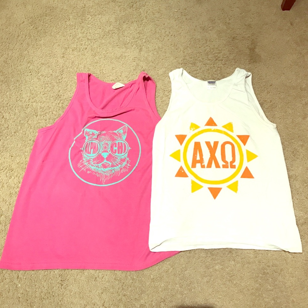 Two Alpha Chi tank Tops