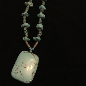 Turquoise stone necklace