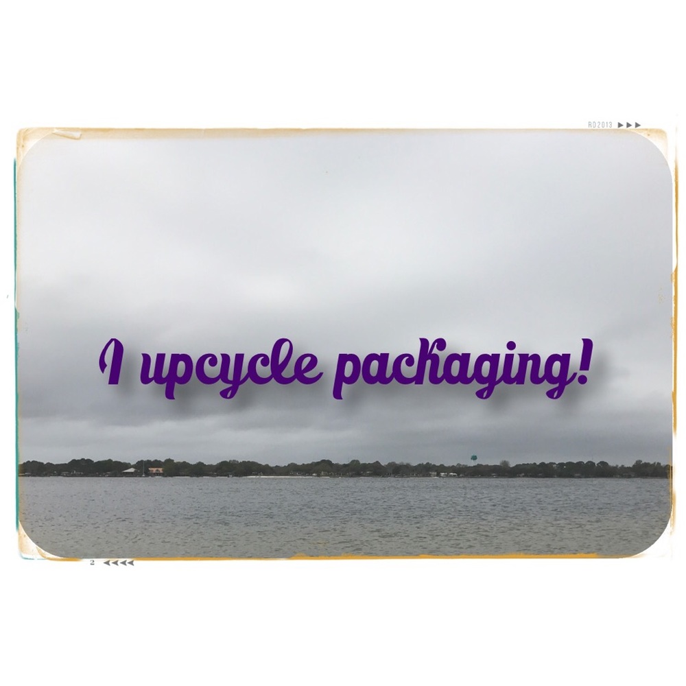 I upcycle packaging materials!