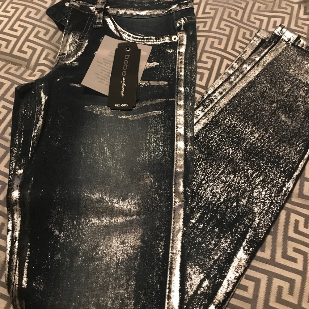 Bebe metal jeans