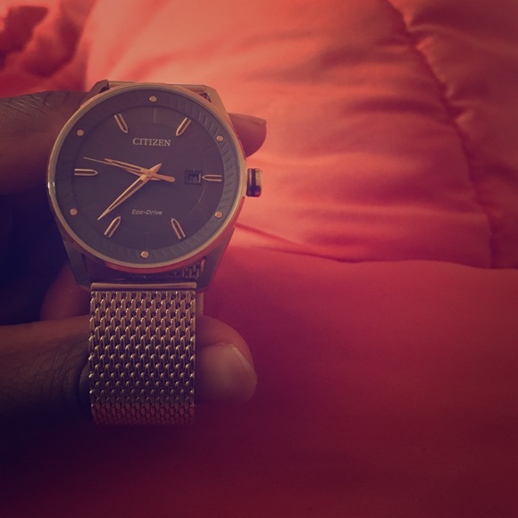 Rose Gold Citizen Eco-Drive Watch