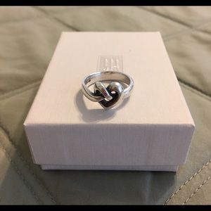 James Avery Silver Heart Ring size 7.5