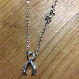 Lia Sophia Hope Breast Cancer Necklace