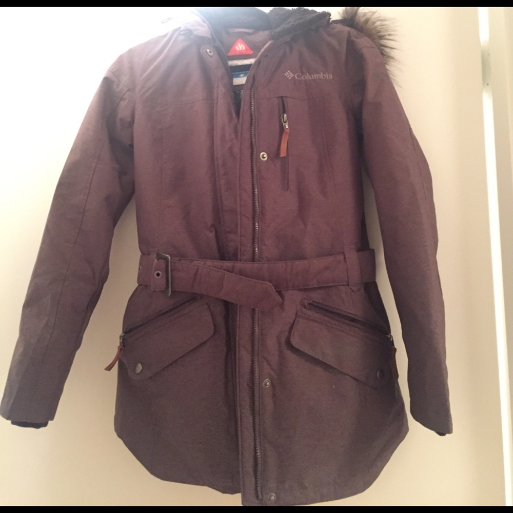 Columbia Omni-heat  jacket with removable fur