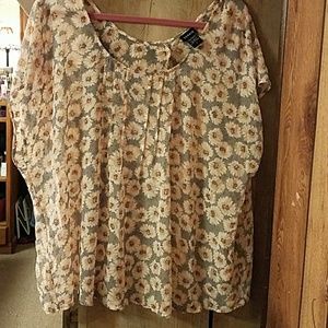 Torrid Chiffon Top Size 2X