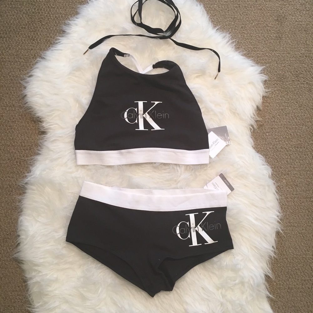 🔥SALE NWT Calvin Klein Retro Logo Boyshort - Picture 4 of 8