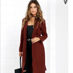 The fifth label paint palette coat in color wine