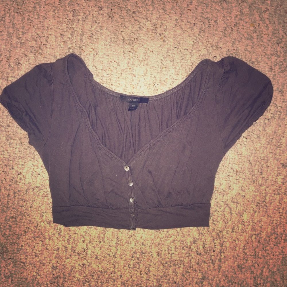 Off shoulder crop top