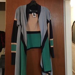 BCBG colorblock cardigan