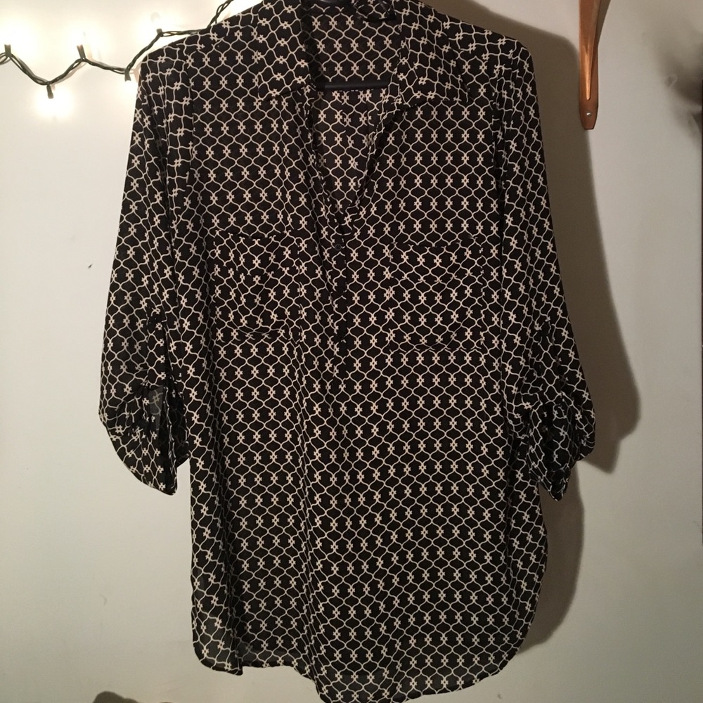 Black Pattern Tunic