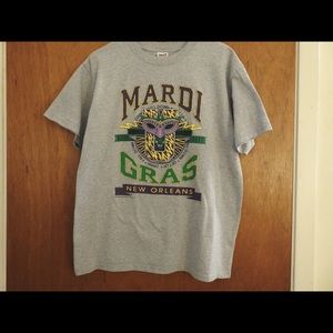 Vintage 1990 Mardi Gras Bourbon Street T Shirt