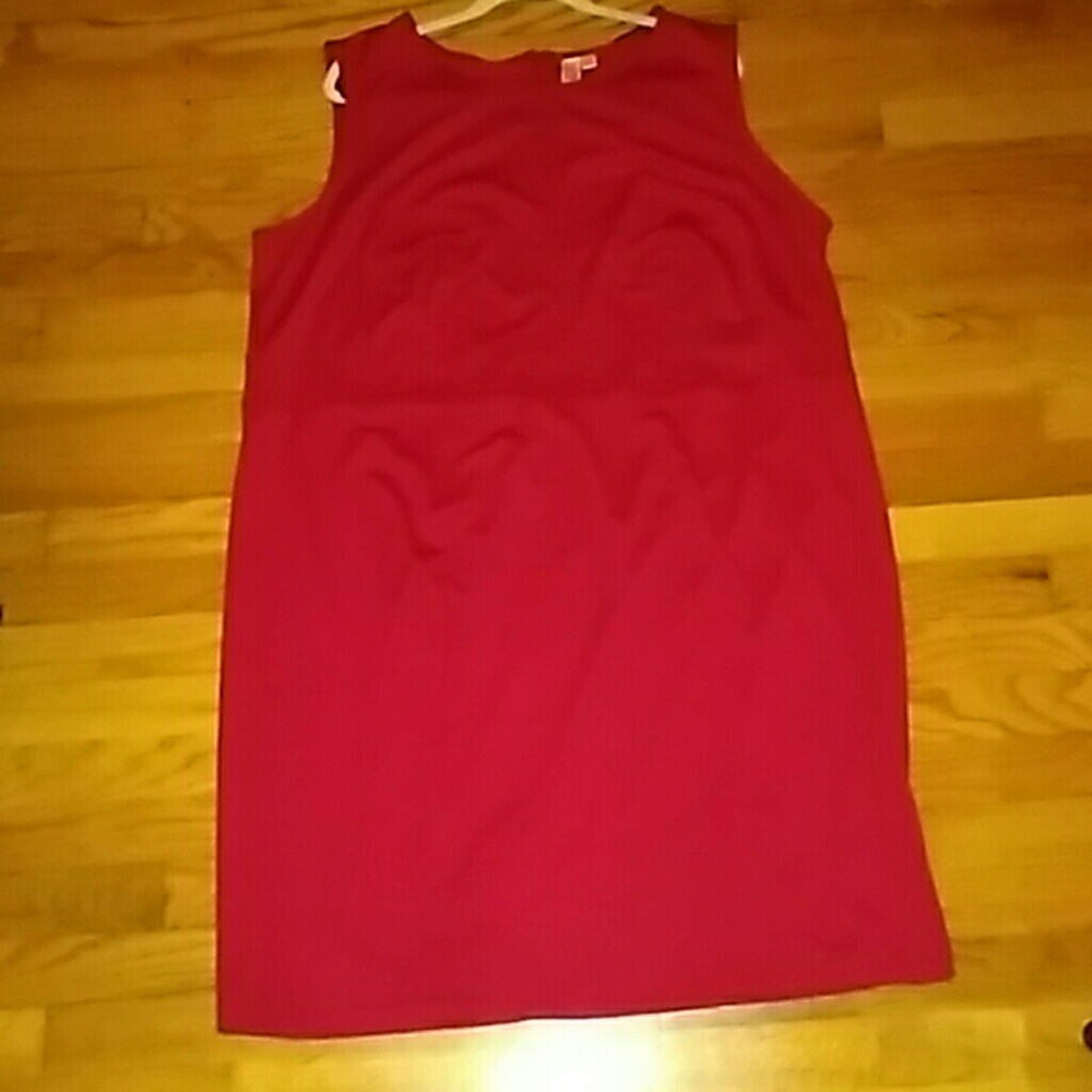 An plus size cranberry dress