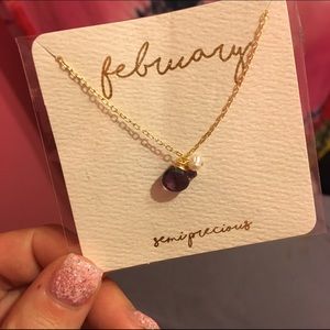 MWT Birthstone February necklace