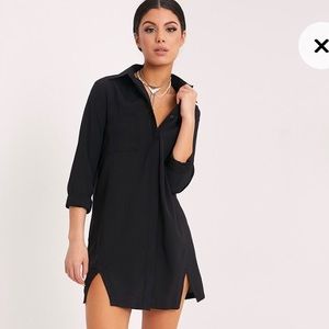 Black Button Up Dress
