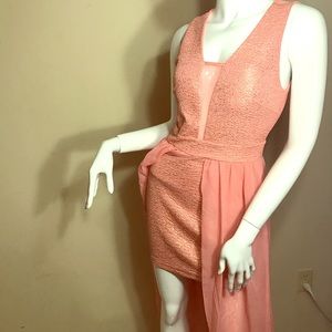 Elegant salmon colored dress