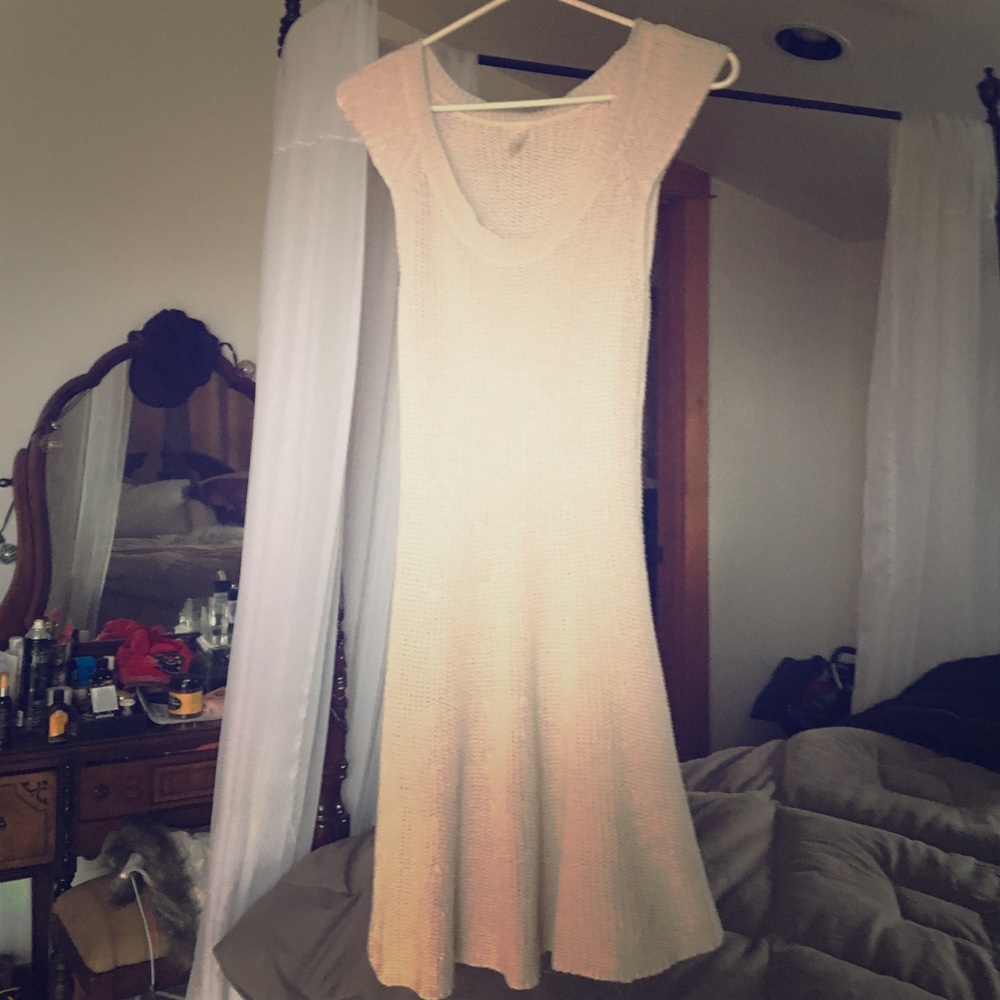NWOT freepeople crochet sweater dress